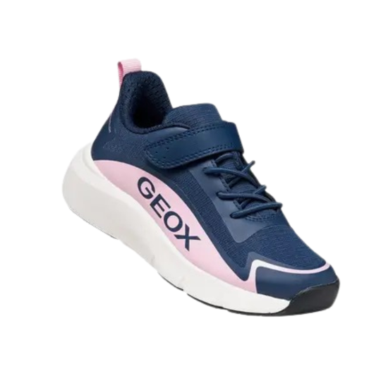 Geox Scarpe da Bambina con strappo Art.PRO-RUN GIRL Col.Blu con inserti rosa