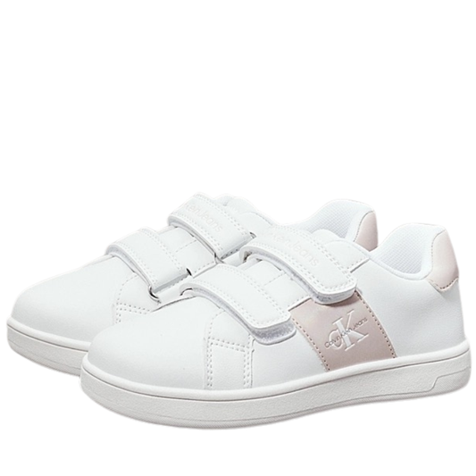 Calvin Klein Scarpe da Bambina con doppio strappo Col.Bianco