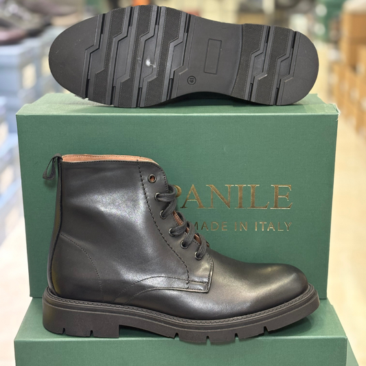 Campanile Collection Anfibio da Uomo in pelle Col.Nero
