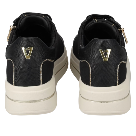 Valleverde Scarpe da Donna con cerniera laterale Art.35497 Col.Nero