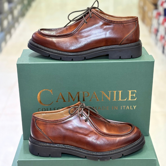 Campanile Collection modello Ingegnere Scarpe da Uomo in pelle Col.Marrone