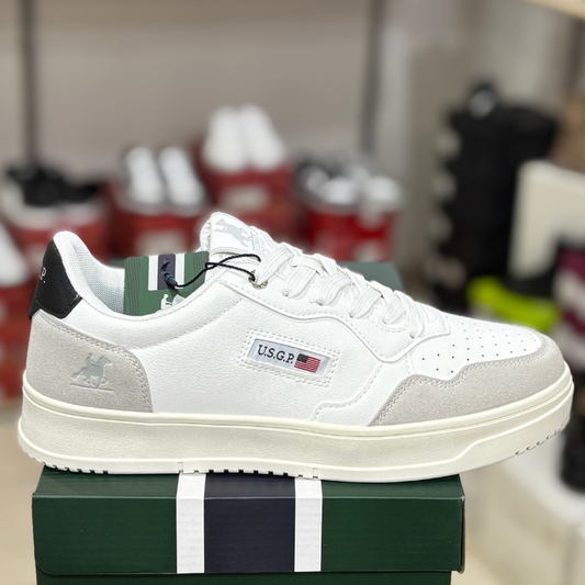 U.S.GRAND POLO EQUIPMENT E APPAREL Scarpe da Uomo Art.GPMM23240M-62 Col.Bianco