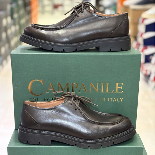 Campanile Collection Scarpe da Uomo modello ingegnere in pelle Col.Testa di Moro
