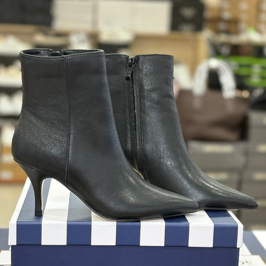 Karos Stivaletto in vera pelle con cerniera laterale Tacco 8cm.