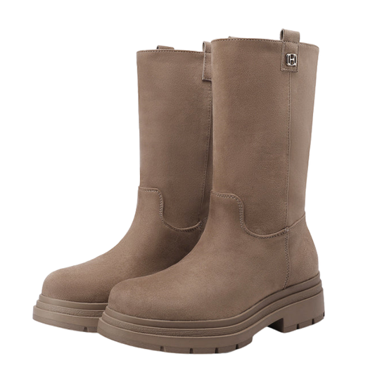 Queen Helena Stivale da Donna in camoscio Art.X35-67 Col.Beige