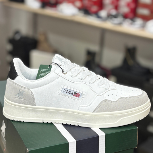 U.S.GRAND POLO EQUIPMENT E APPAREL Scarpe da Uomo Art.GPMM23240M-62 Col.Bianco