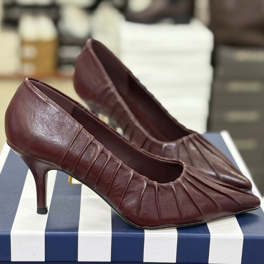 Karos Decolletè Donna in pelle con memory interno Tacco 8cm.