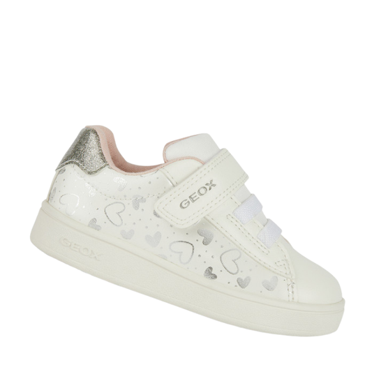 Geox Scarpe da Bambina con strappo Art.B ECLYPER A - Col.Bianco