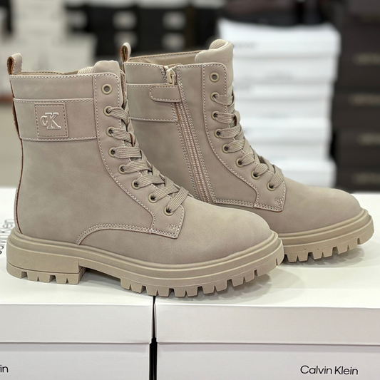 Calvin Klein Anfibio da Donna in pelle con cerniera laterale Art.V3A5 83420 1355999