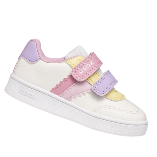 Geox Scarpe da bambina con doppio strappo Art.ECLYPER Col.Bianco