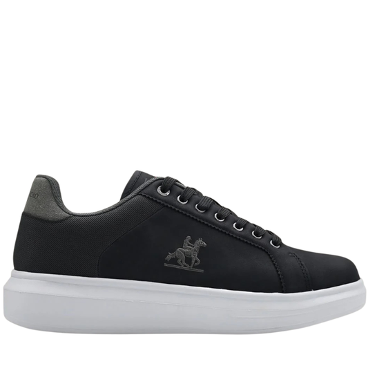 U.S.GRAND POLO EQUIPMENT E APPAREL Scarpe da Uomo in pelle Art.GPM21135N Col.Nero