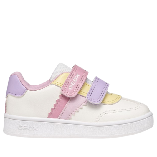 Geox Scarpe da bambina con doppio strappo Art.ECLYPER Col.Bianco
