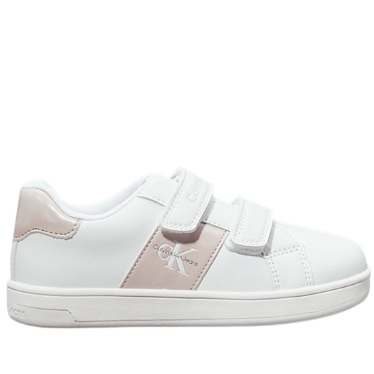 Calvin Klein Scarpe da Bambina con doppio strappo Col.Bianco