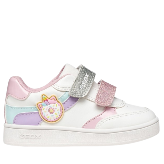 Geox Scarpe da Bambina con strappo Art.B ECLYPER Col.Bianco
