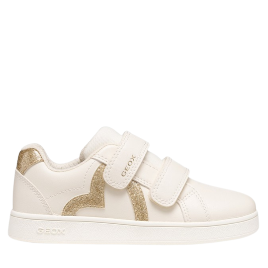 Geox Scarpe da Bambina con doppio strappo Art.ECLYPER Col.Bianco