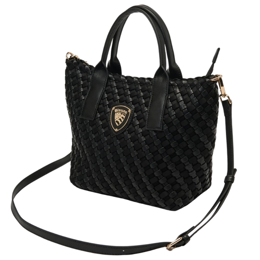 Blauer Borsa da Donna morbida in pelle intrecciata Art.F6HOMEXS01/NEO