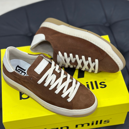 Brian Mills Scarpe da Uomo in camoscio Col.Marrone
