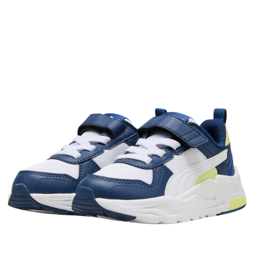 Puma Trinity 2 LT AC + PS Scarpe da Bambino Col.Bianco e Blu