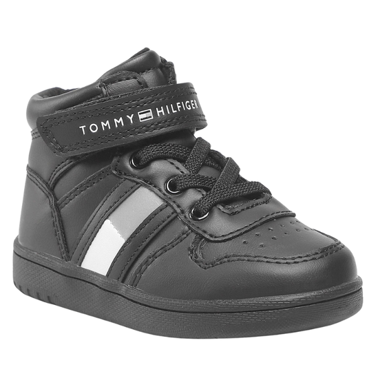 Tommy Hilfiger Scarpe da Bambino con strappo e laccio a molla Art.T389-32476-1351999 Col.Nero