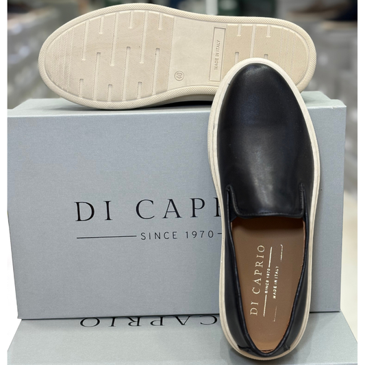 Di Caprio Mocassino Uomo in pelle con elastico laterale Col.Nero