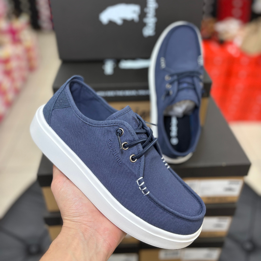 Refrigue Scarpe da Uomo in tela con laccio a molla Art.SATURN001 Col.Blu Navy