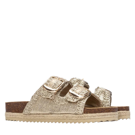 Xti Sandali da Donna in sughero Art.145072 Col.Oro