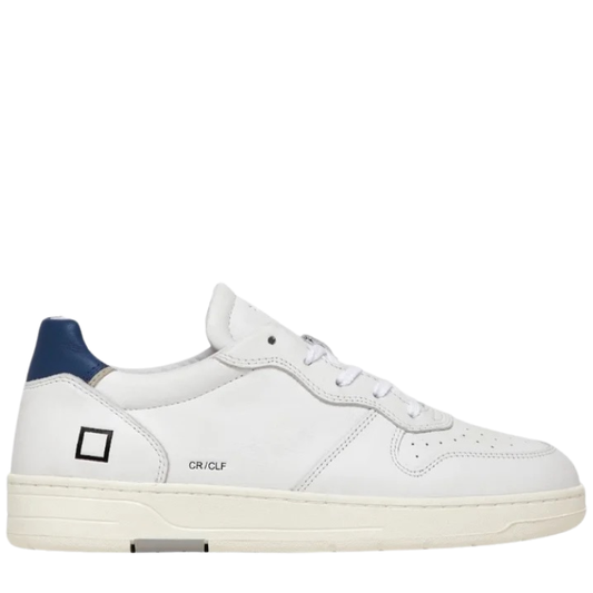 D.A.T.E. Court Calf White-Bluette Scarpe da Uomo Art.M998-CA-WE Col.Bianco/Blu
