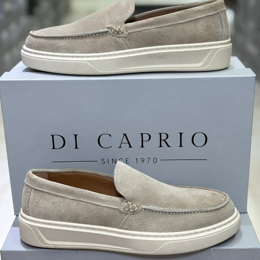 Di Caprio Mocassino Uomo in camoscio Col.Beige