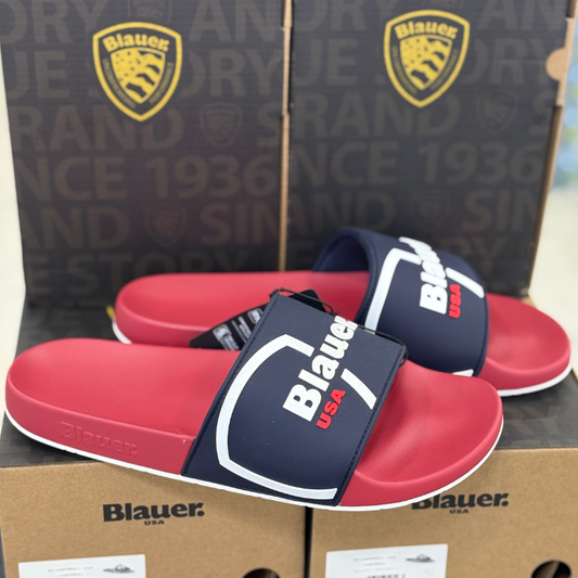 Blauer Ciabatte in gomma Art.S5JASPER02/HAS Col.Red/Navy