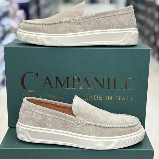 Campanile Collection Mocassini Uomo in camoscio Col.Beige