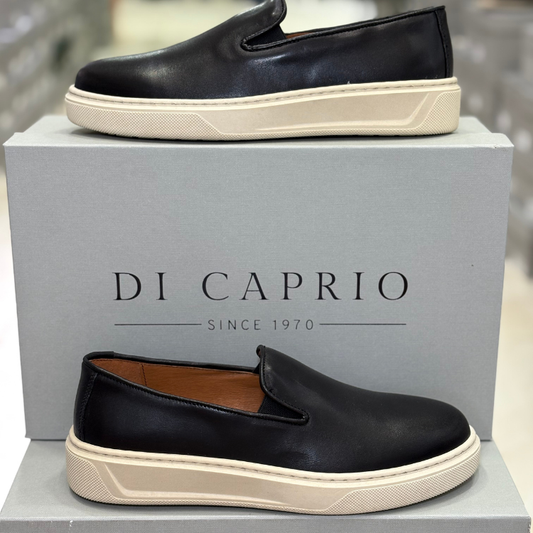 Di Caprio Mocassino Uomo in pelle con elastico laterale Col.Nero