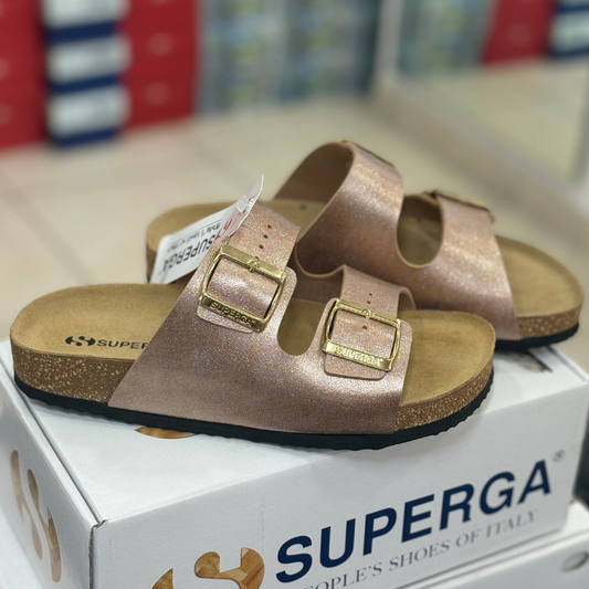 Superga Sandali da Donna con doppia fibbia Col.Salmone