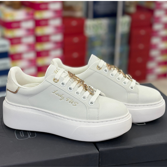 4Us By Paciotti Scarpe da Donna Art.AFLAME 100-04 Col.Bianco