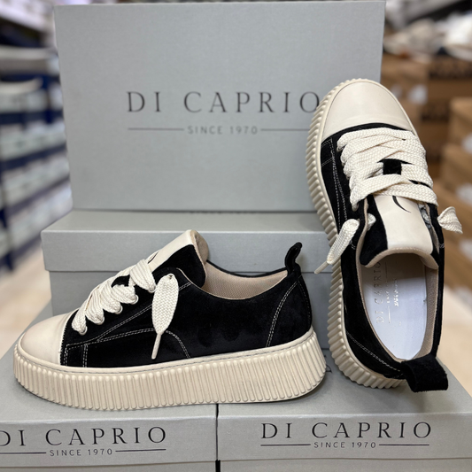 Di Caprio Sneakers ROLLY Scarpe da Uomo in camoscio Made in Italy Col.Nero