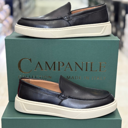Campanile Collection Mocassino Uomo in pelle Col.Nero