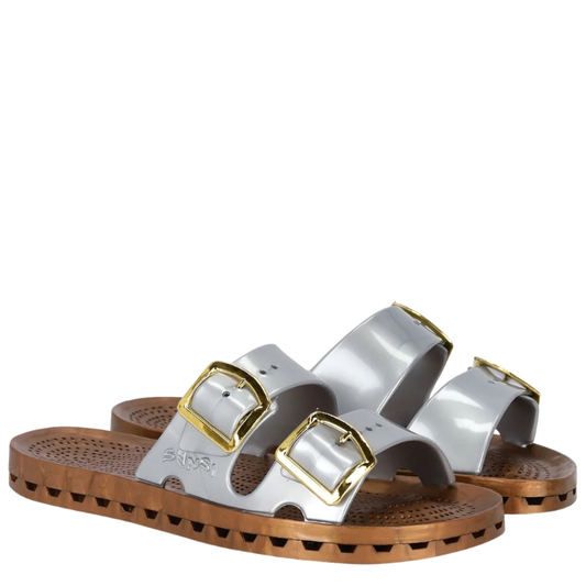 Sensi LA JOLLA PRESTIGIO Ciabatte da Donna Col.Silver con fibbie Oro