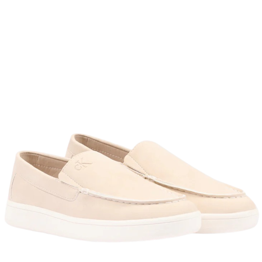 Calvin Klein Scarpe da Bambino - Mocassino in nabuk Col.Beige (Numeri dal 30 al 39)