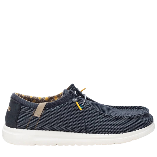 Xti Scarpe da Uomo in tela modello Barca con laccio a molla Art.143576 Col.Blu Navy