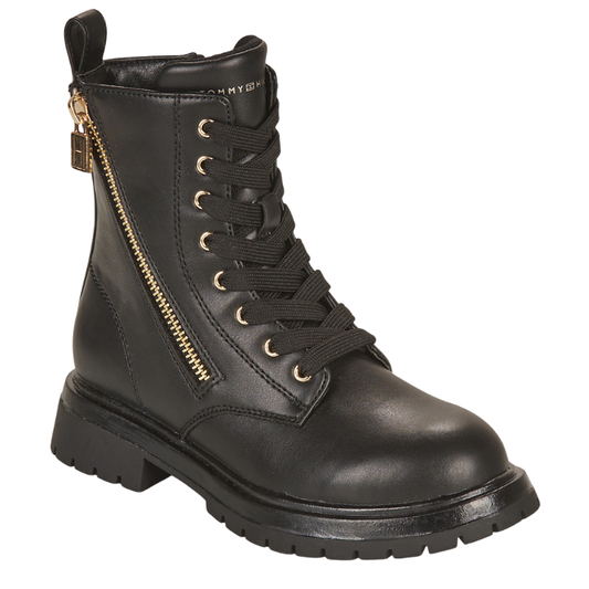 Tommy Hilfiger Stivaletti da Donna in pelle Art.T3A5-33015-1355999 Col.Nero
