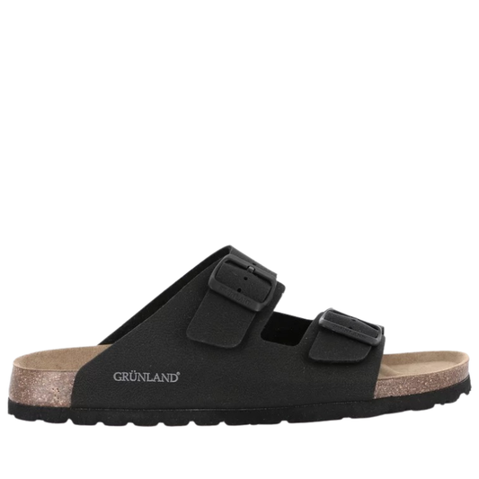 Grunland Sandali da Uomo doppia fibbia Art.BOBO CB3012-40 Col.Nero