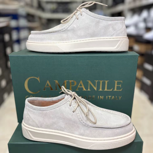 Campanile Collection Scarpe da Uomo modello ingegnere in camoscio Col.Beige