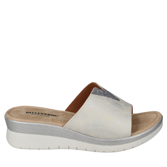 Valleverde Ciabatta Donna Art.V55100 Col.Perla