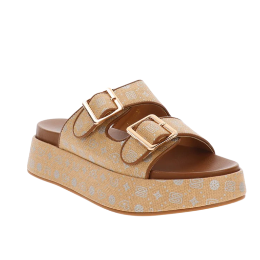 4US by Paciotti Ciabatte Donna con doppia fibbia Art.UZM11 Col.Marrone