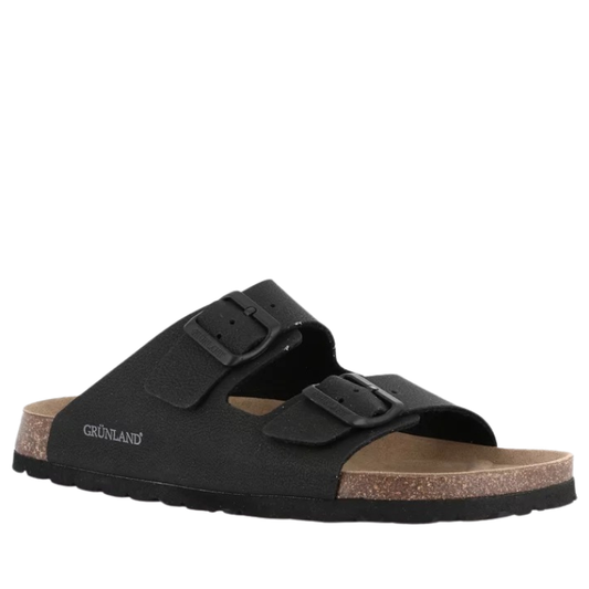 Grunland Sandali da Uomo doppia fibbia Art.BOBO CB3012-40 Col.Nero