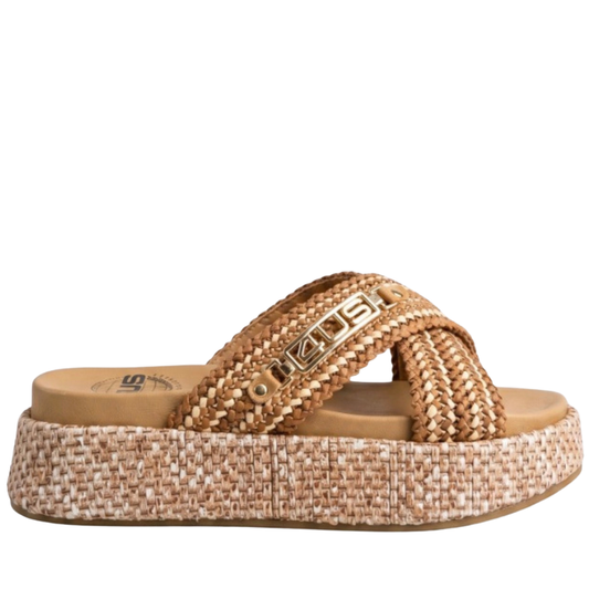4US by Paciotti Ciabatte Donna con fasce incrociate Art.UZM07 Col.Marrone