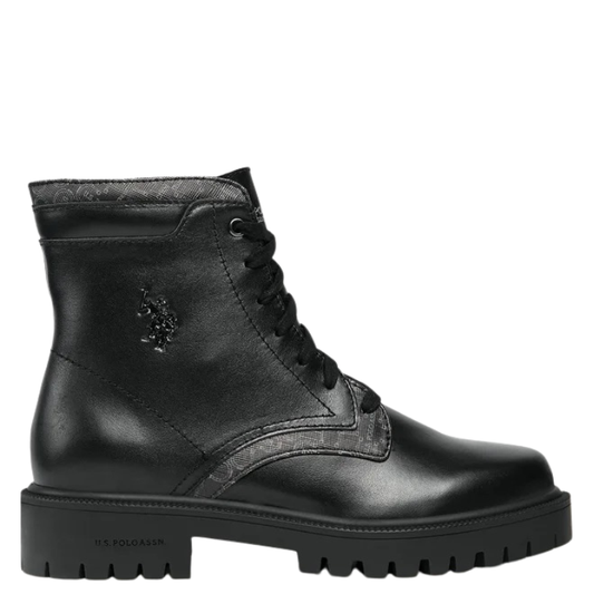 U.S. Polo Assn. Stivaletti da donna in pelle Art.KARMA007 Col.Nero