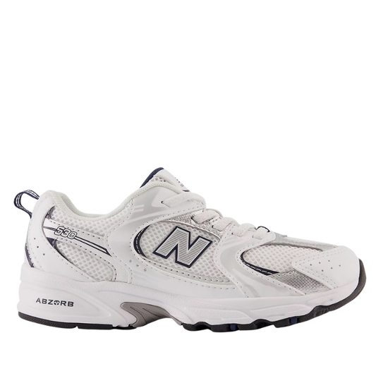 New Balance PZ530SB1 (Numeri dal 28 al 35) Scarpe da Bambino Col.Bianco/Grigio
