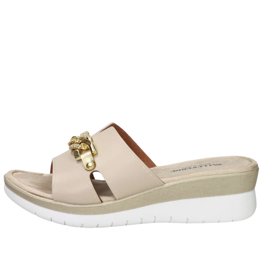Valleverde Ciabatte Donna Art.52102 Col.Beige