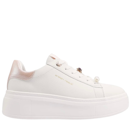 Queen Helena Scarpe da Donna Art.X34-13 Col.Bianco/Rosa