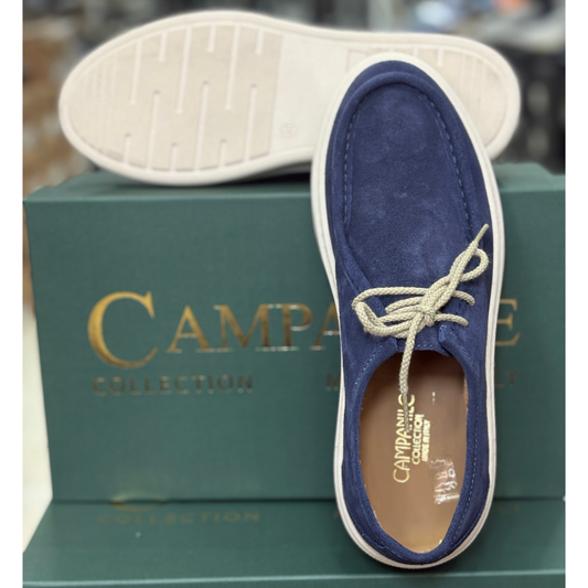 Campanile Collection Scarpe da Uomo modello Ingegnere in camoscio Col.Blu Navy